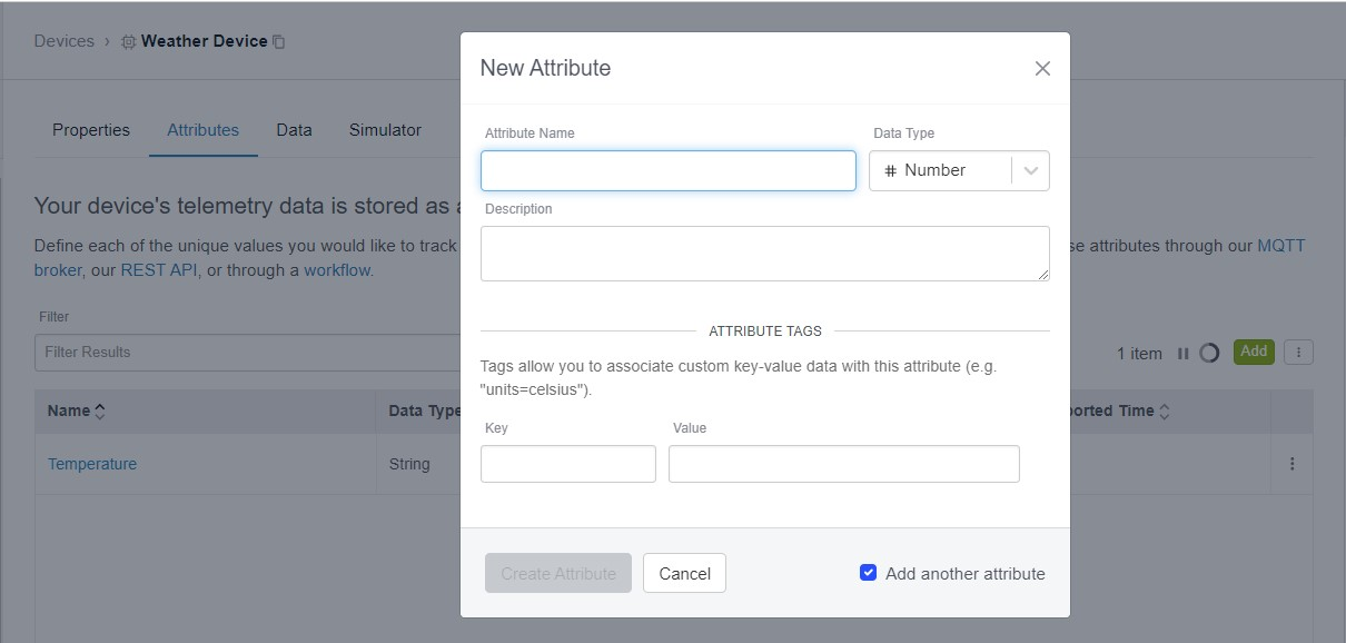 Add Attribute Modal