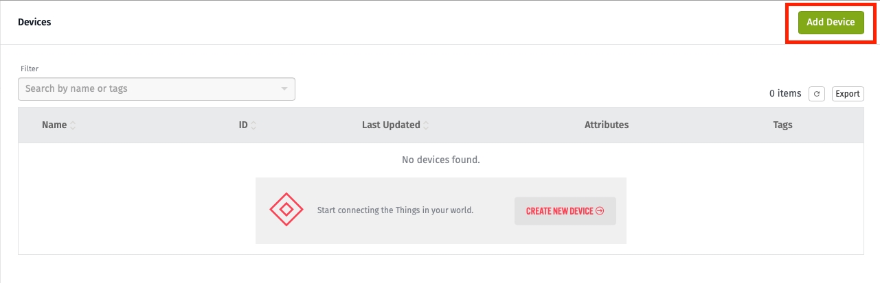 Add Device Menu