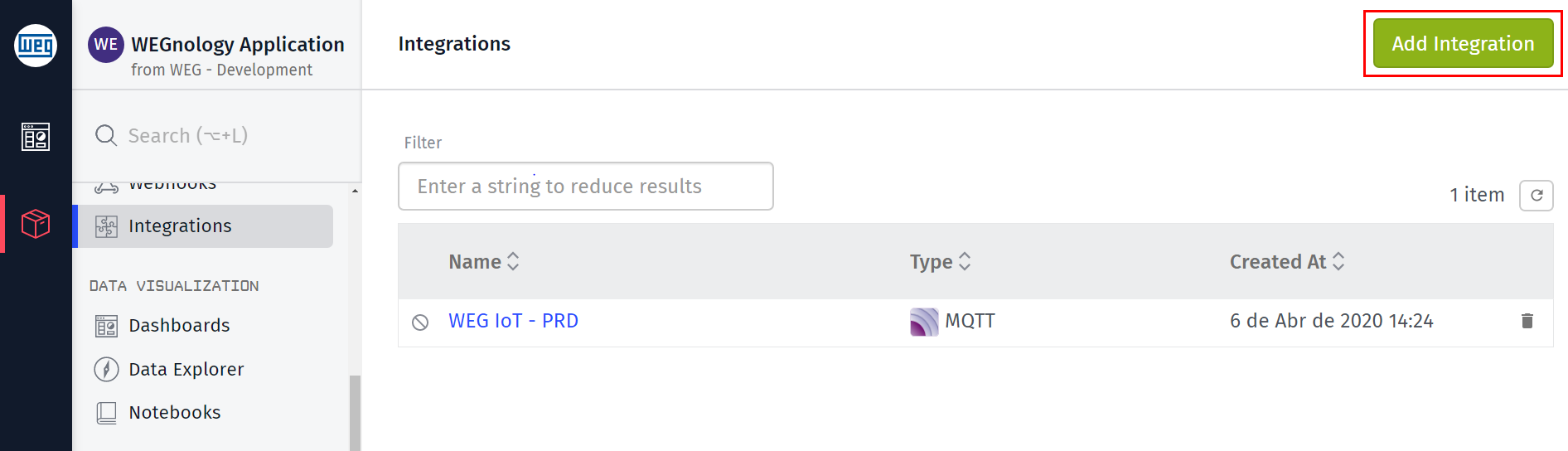 Add Integration
