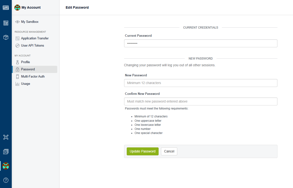 Change Password