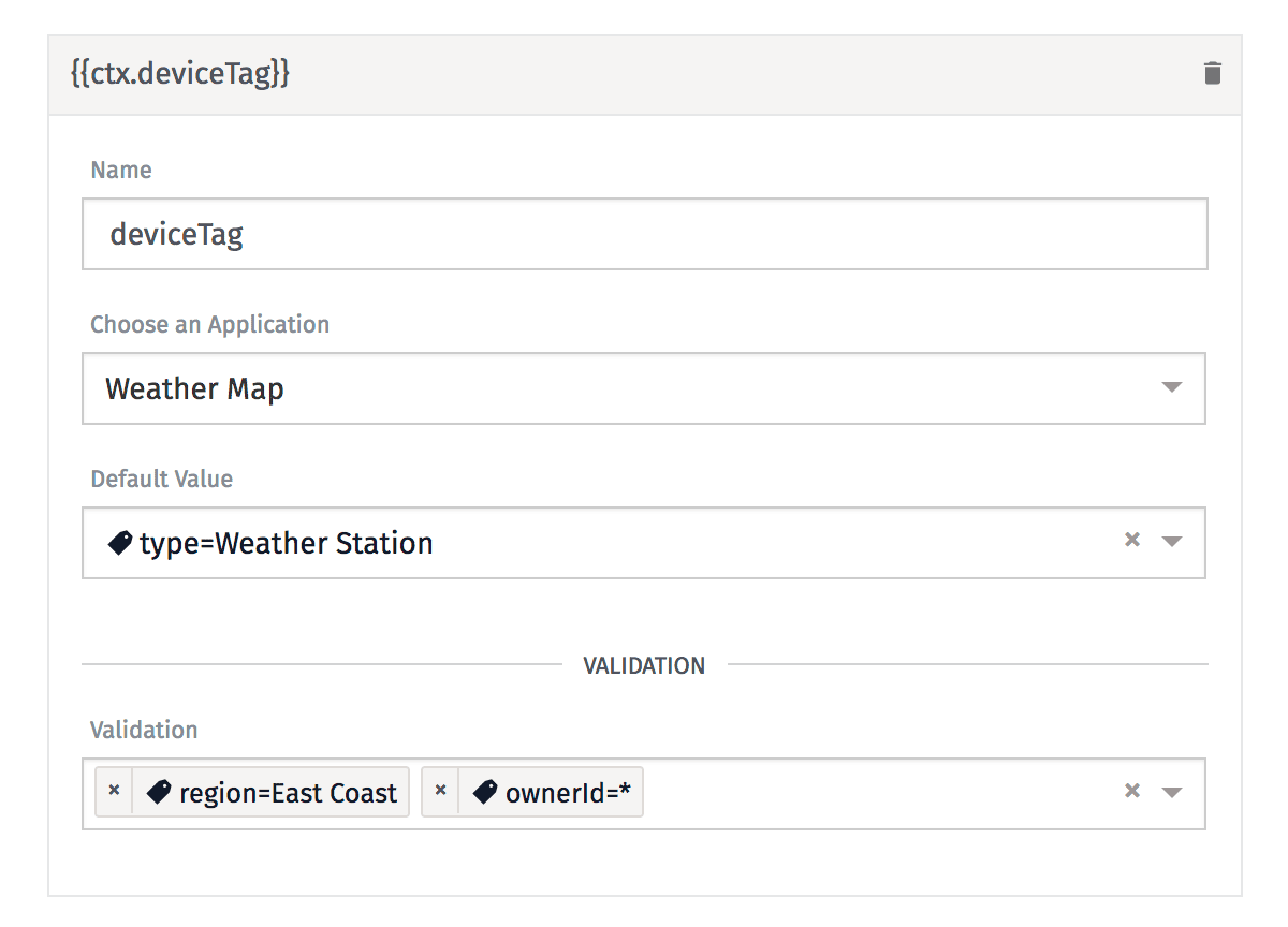 Device Tag Context