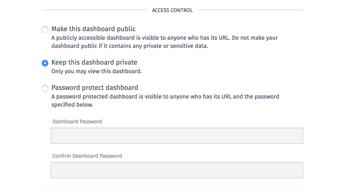 Dashboard Access Control