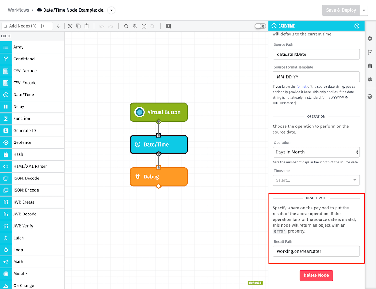 Date/Time Node Result Path