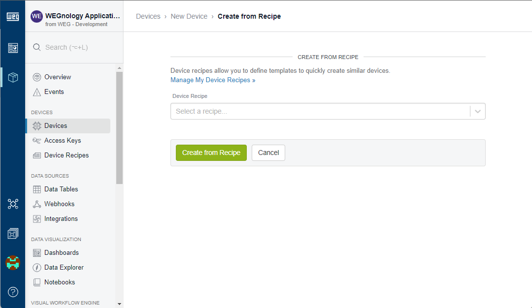 Device Recipe