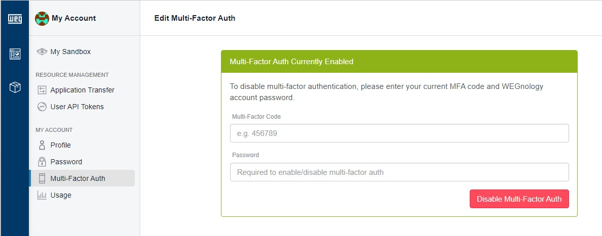 Disable Multi-Factor Auth