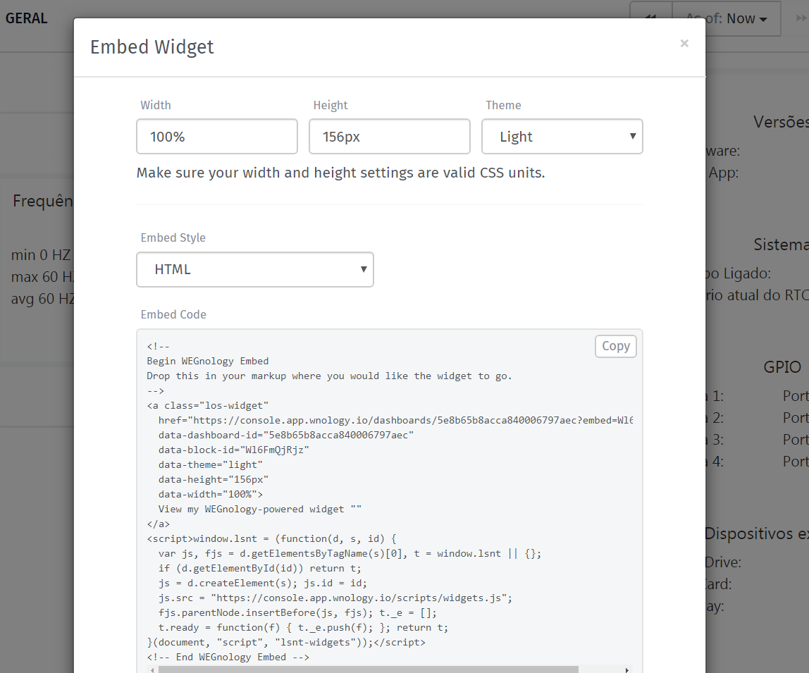 Embed Block Modal Checkbox