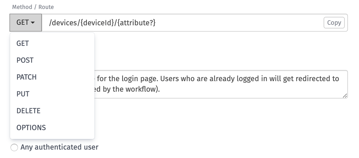Endpoint Method and Route