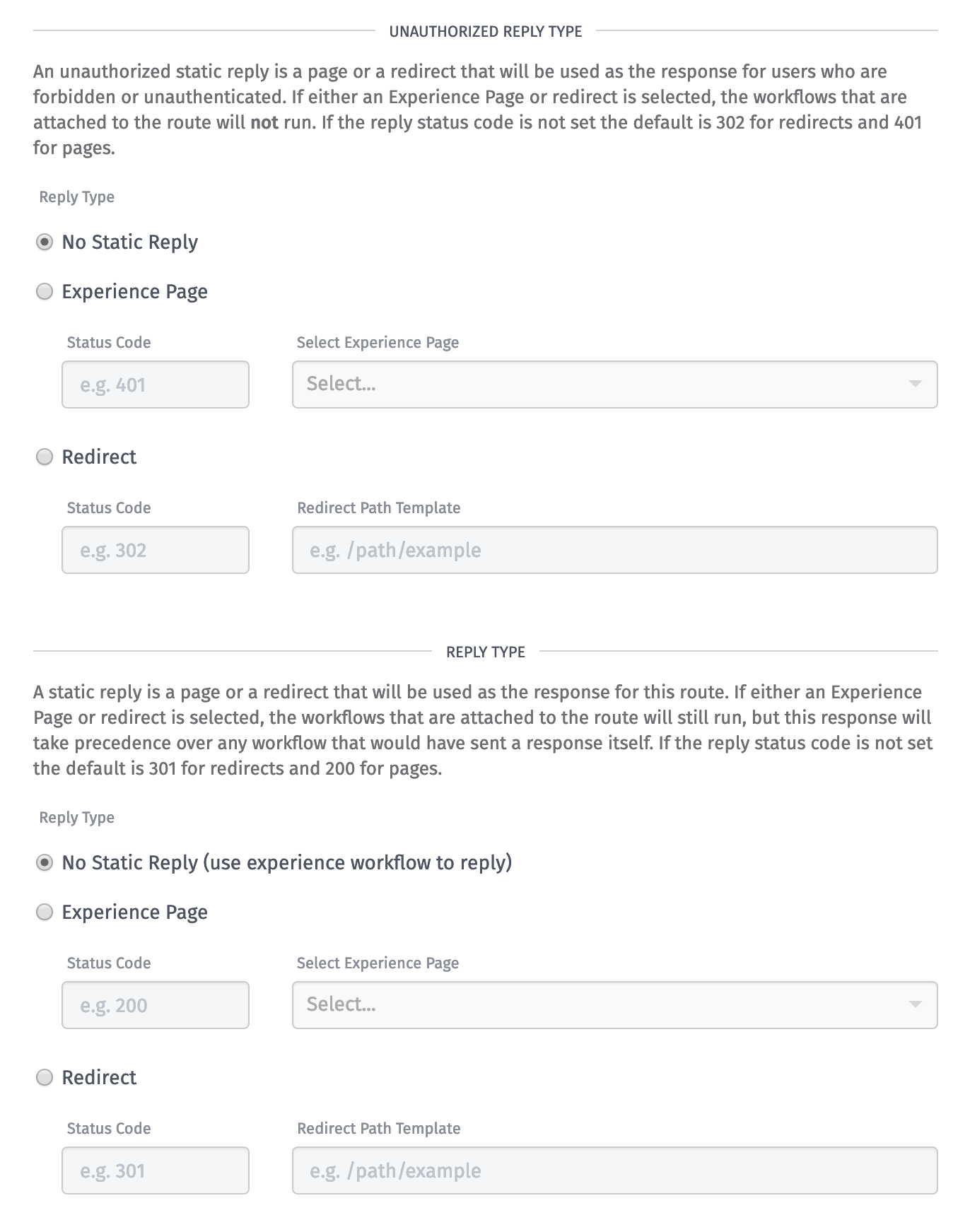 Endpoint Reply Type