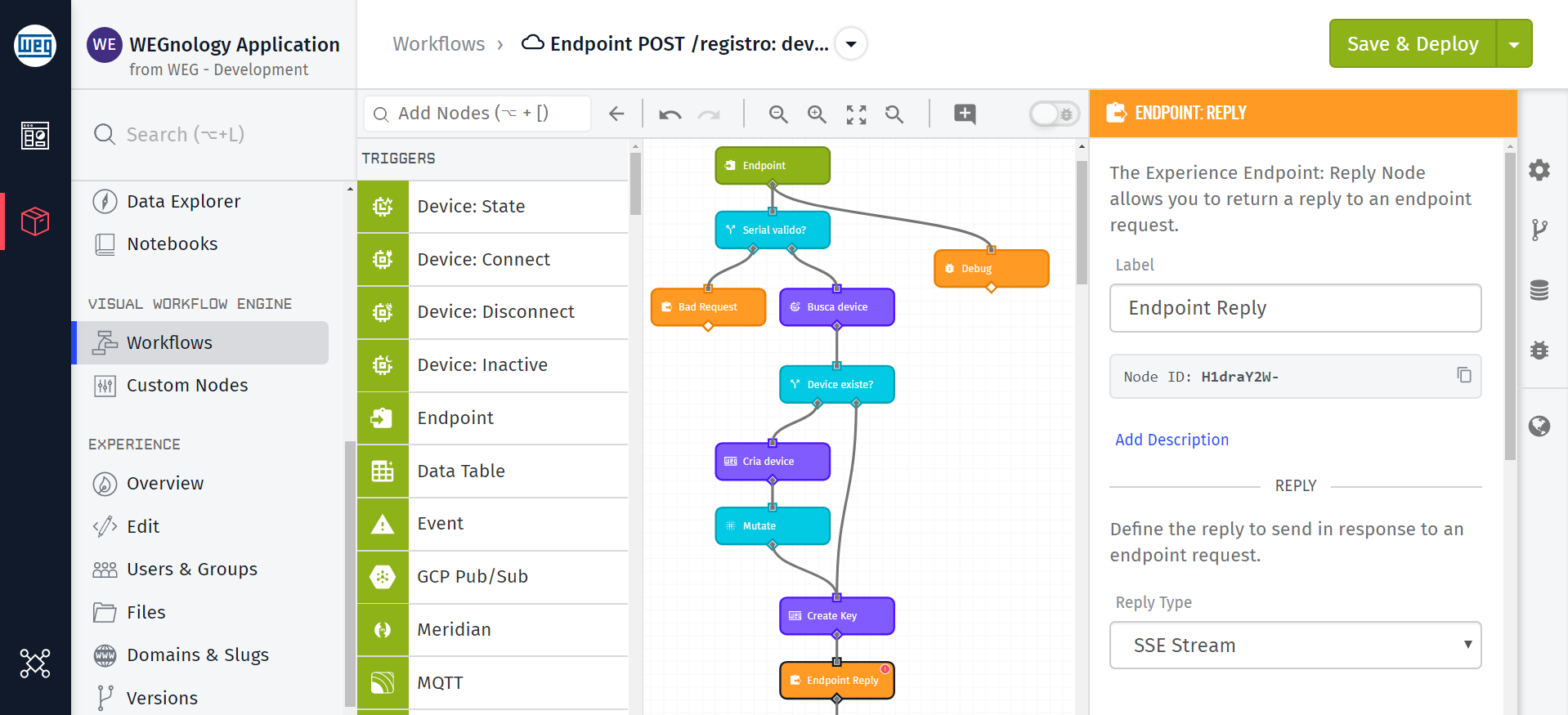 SSE Example Workflow