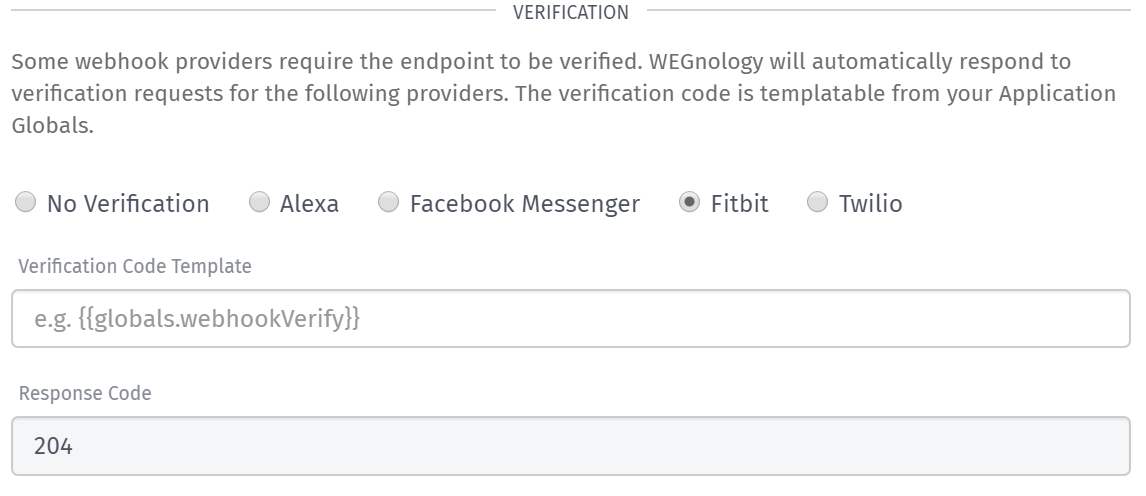 Fitbit Webhook Verification