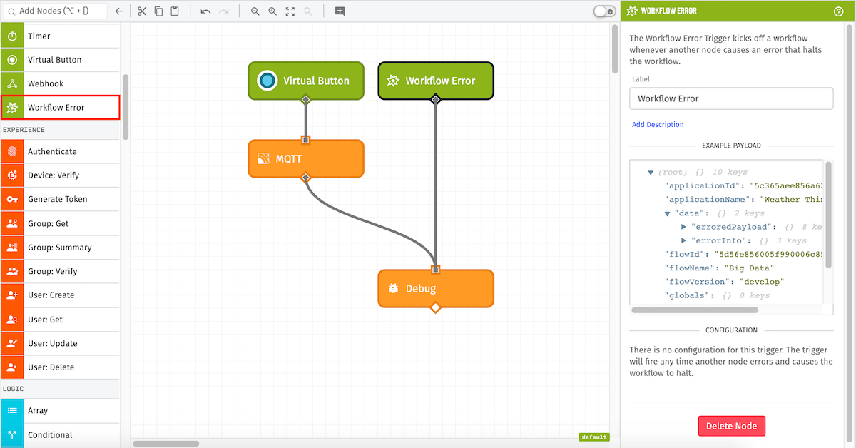 Workflow Error Trigger