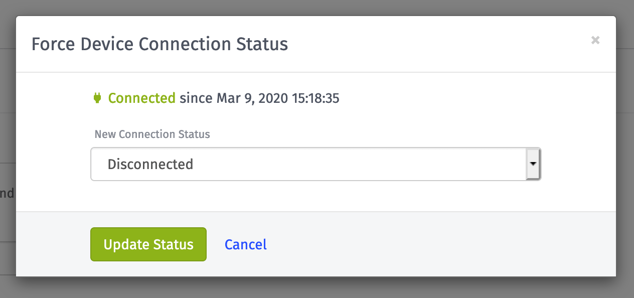 Force Connection Status
