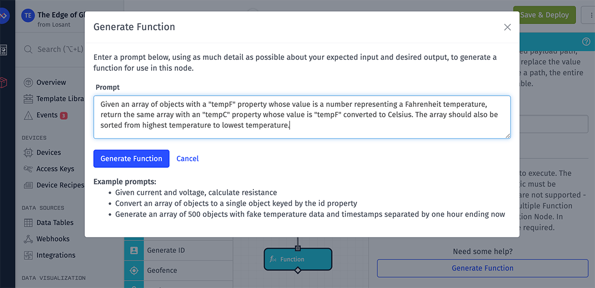 Function Node Generator Input Function Node Generator Input
