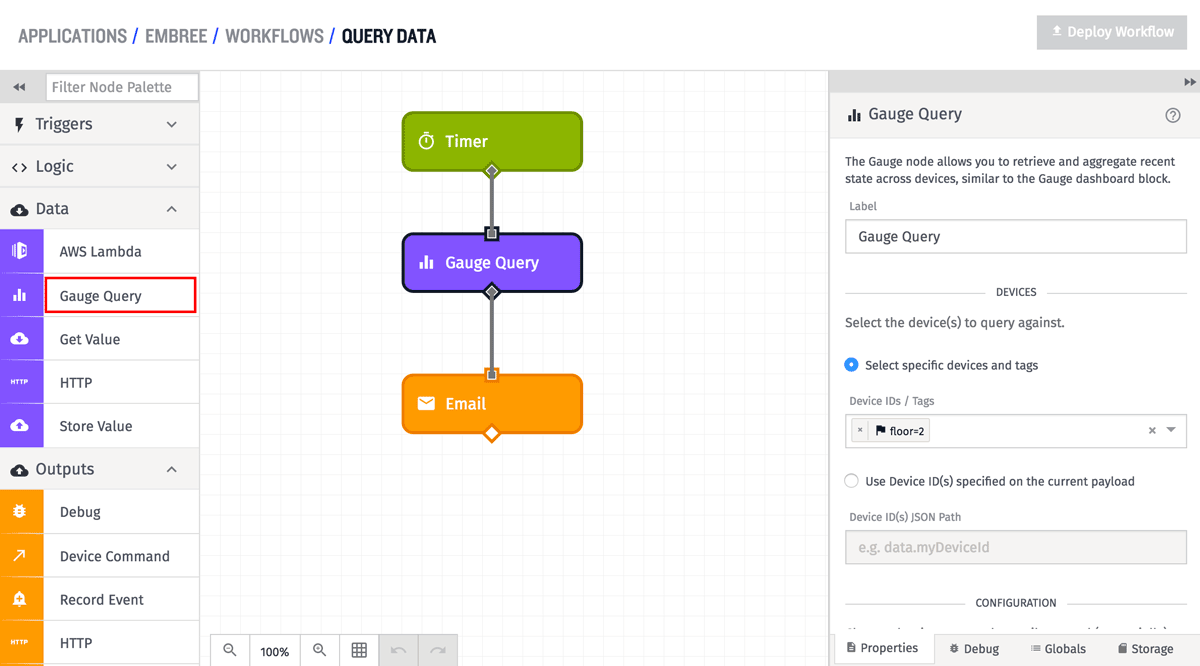 Gauge Query Node