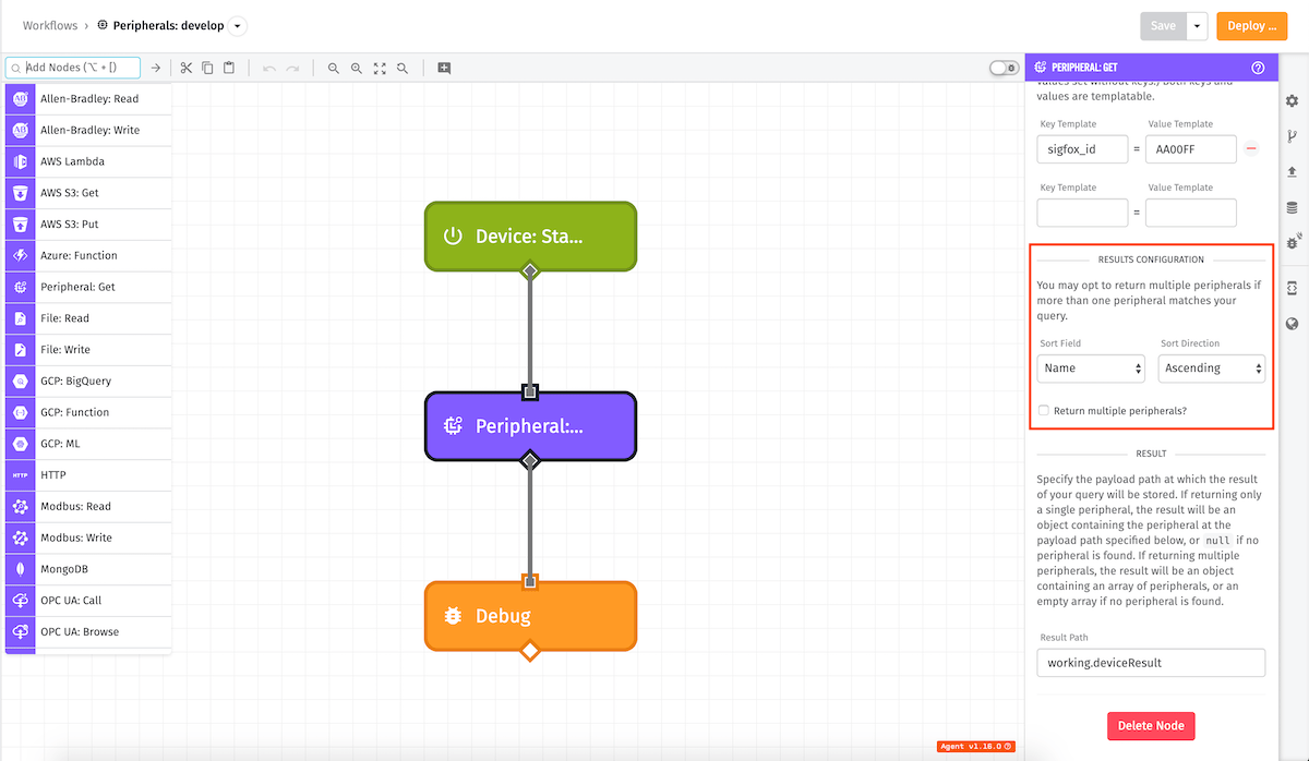 Get Peripheral Node Sorting