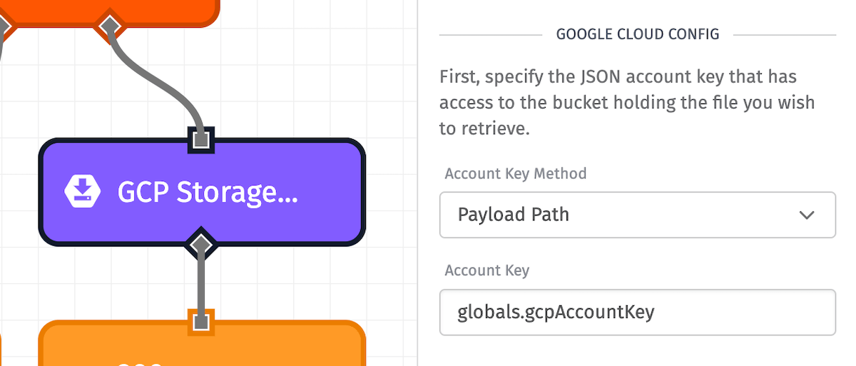 GCP Storage: Get Node Credentials