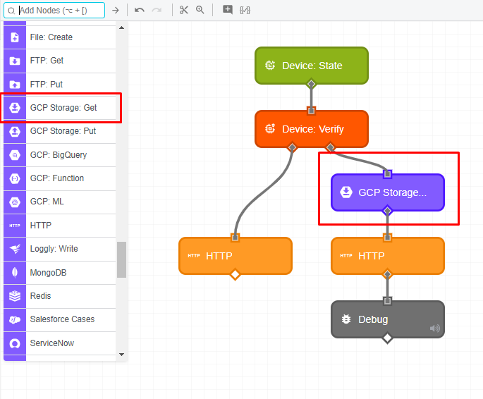 GCP Storage: Get Node