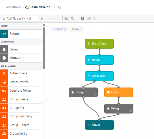 Group Node: Editing the Group Contents
