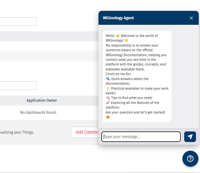 Chat WEGnology Agent