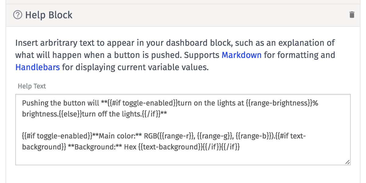 Help Block Input