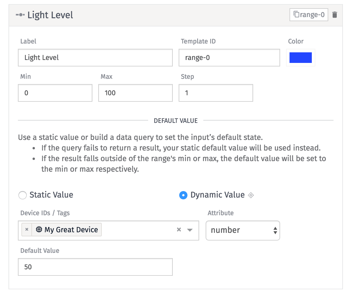 Range Input