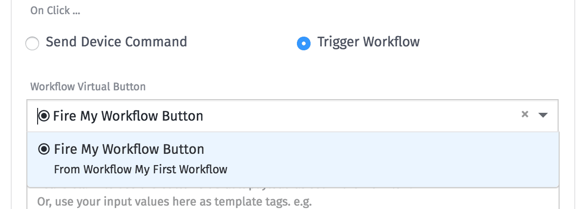 Select Virtual Button