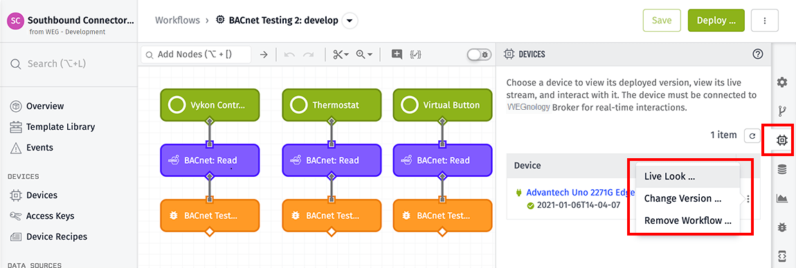 Live Look Trigger Workflow