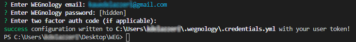 WEGnology Success Login