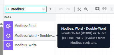 Modbus Node Word Double-Word