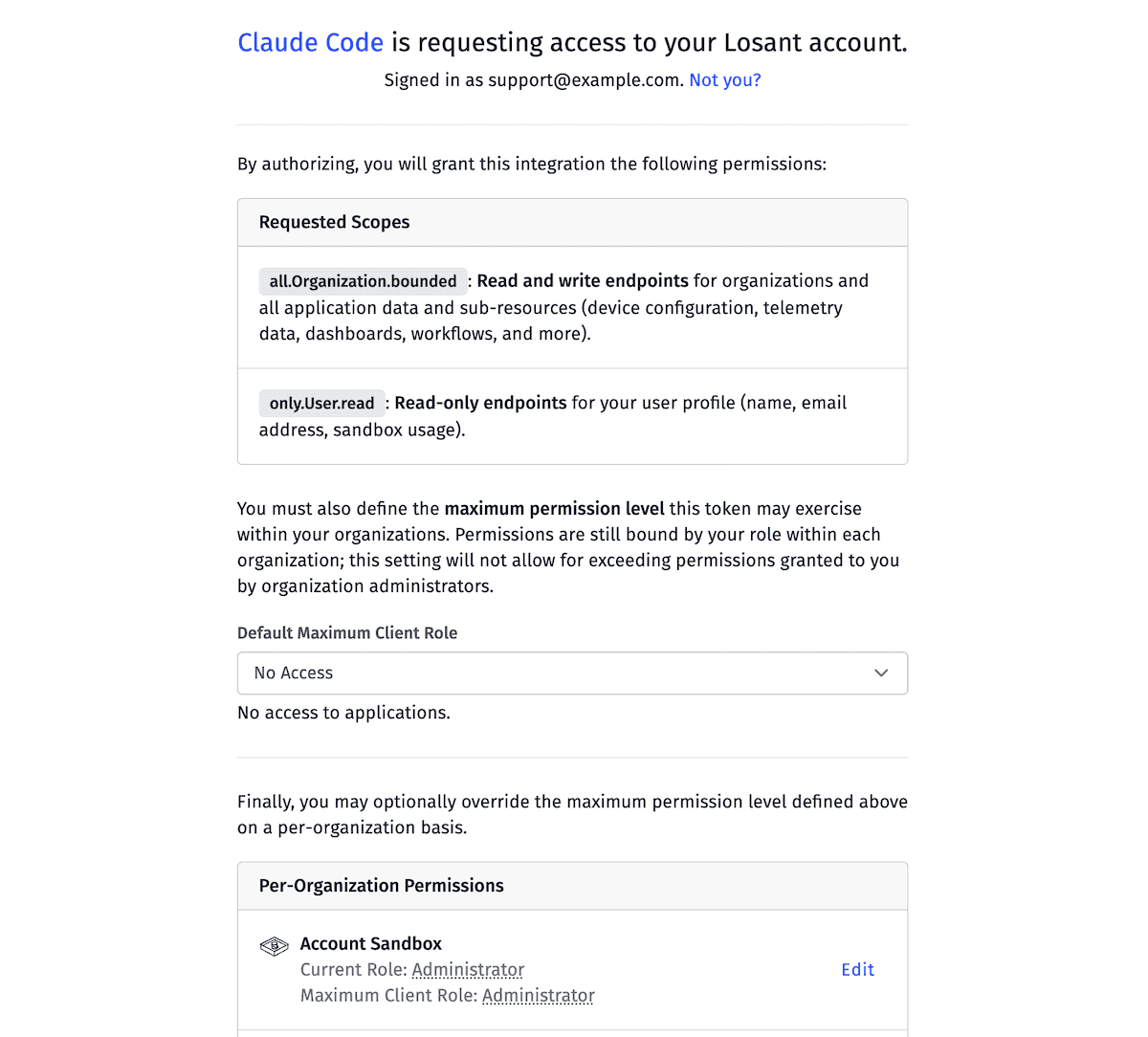 OAuth Authorization Consent Screen OAuth Authorization Consent Screen