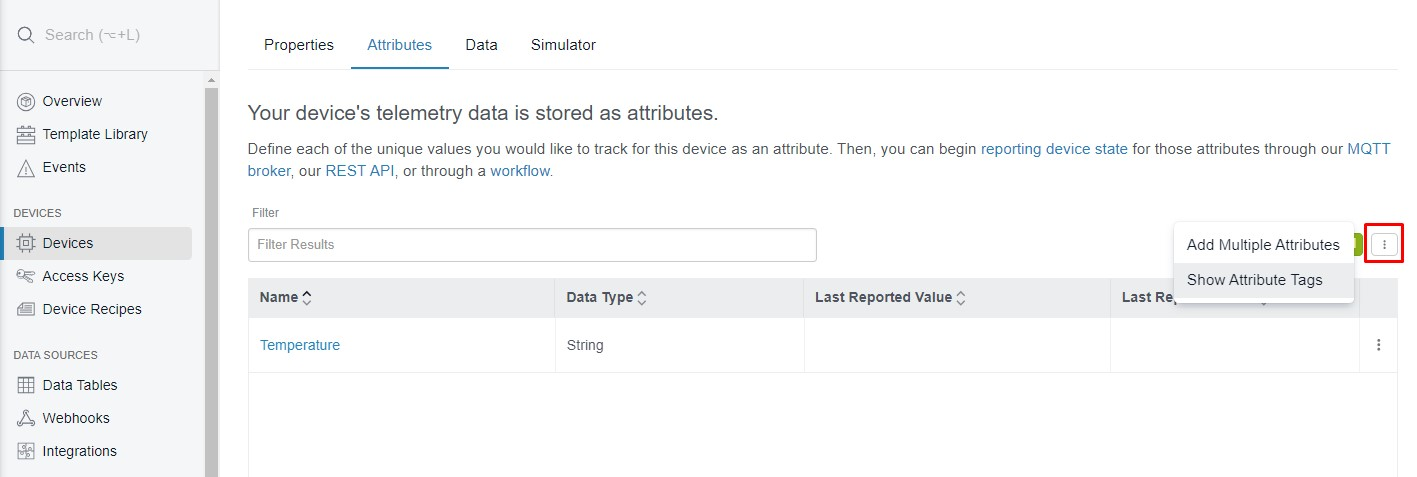 Show Attribute Tags