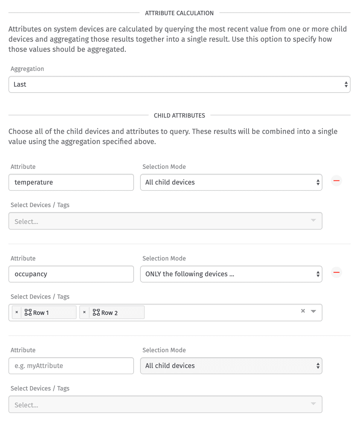 System Attributes