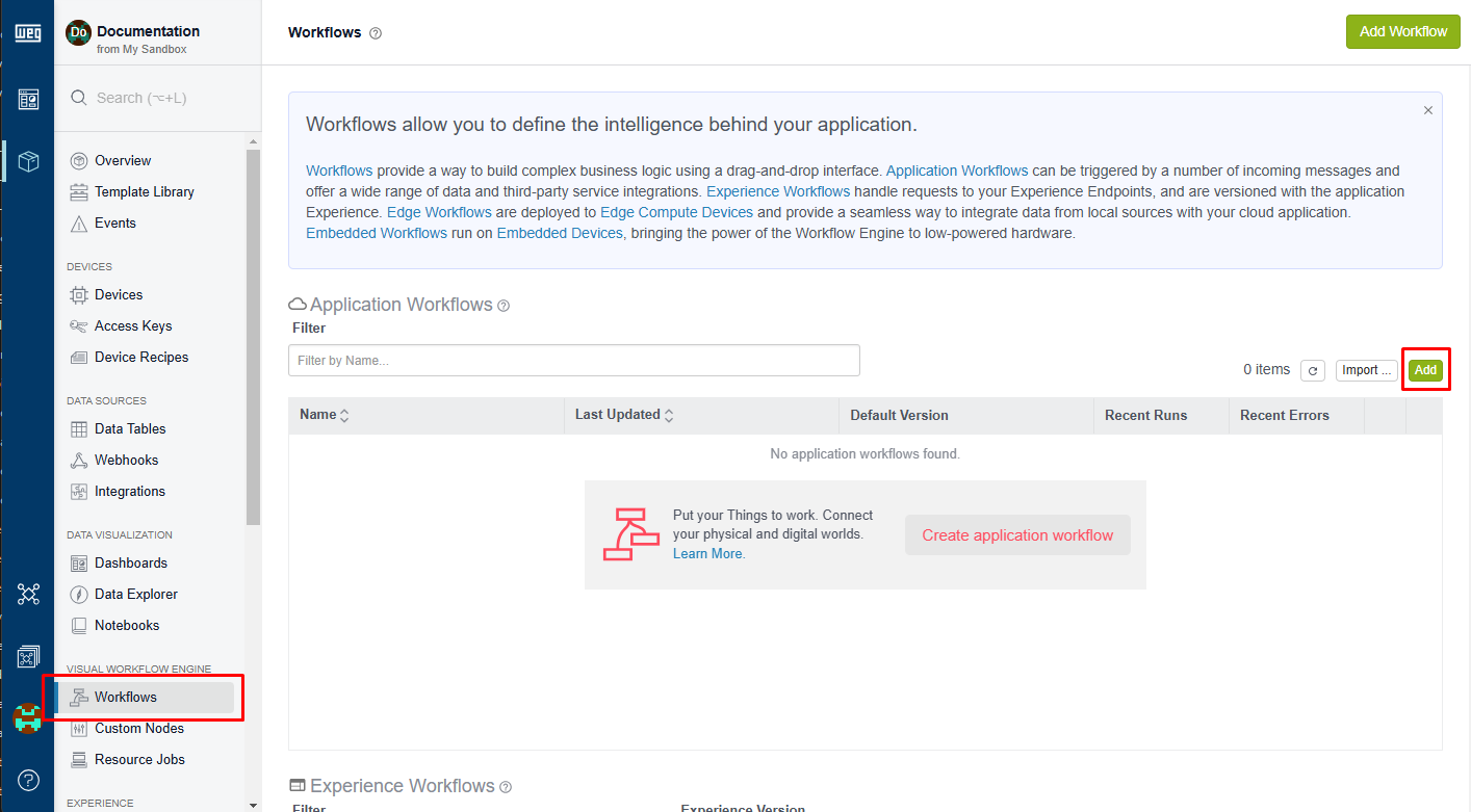 Create Workflow