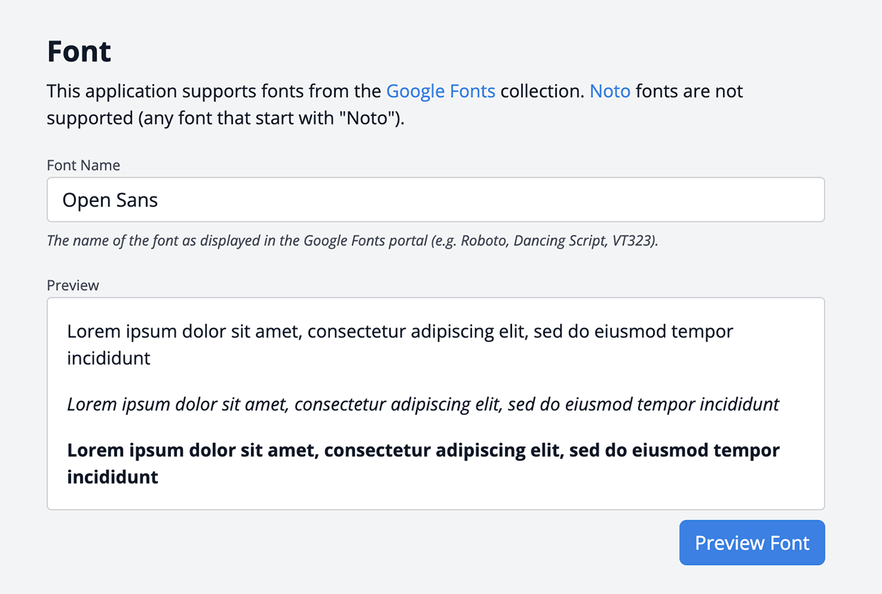 WEGnology WCPF Admin White Label Font