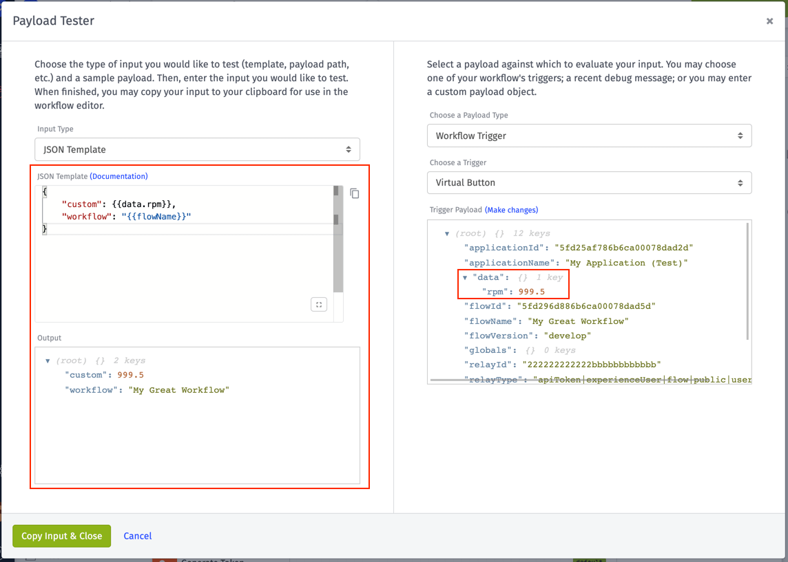 JSON Template