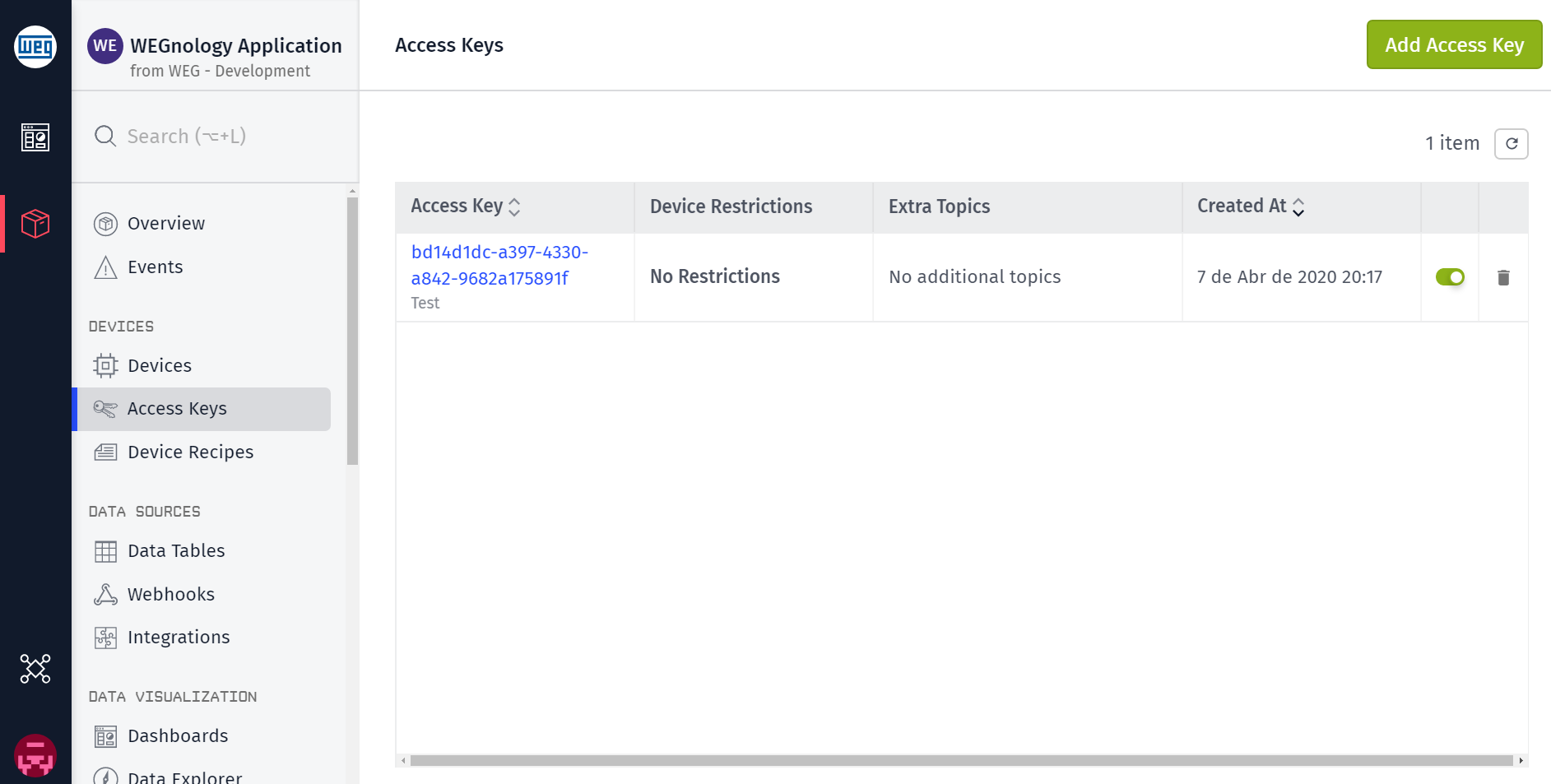 Access Keys