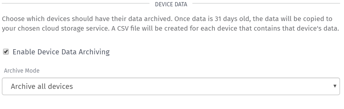 Application Archive Device Data