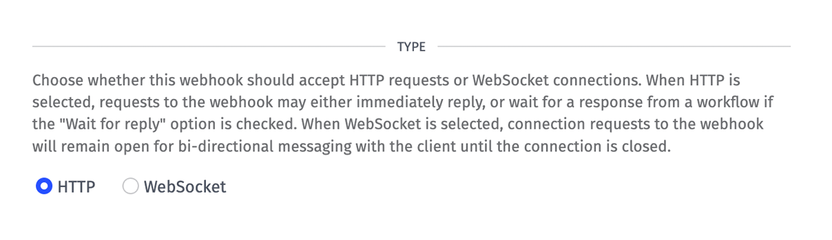 WEGnology Webhook Type