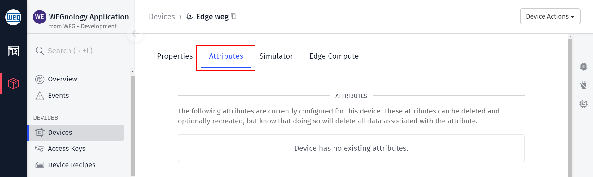 Device Attributes