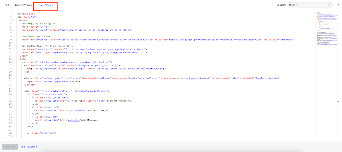 View HTML Preview
