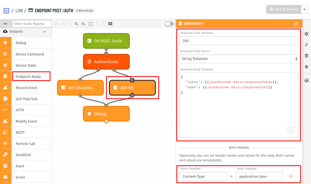 Auth Workflow 200 Response