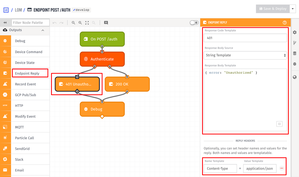 Auth Workflow 401 Response