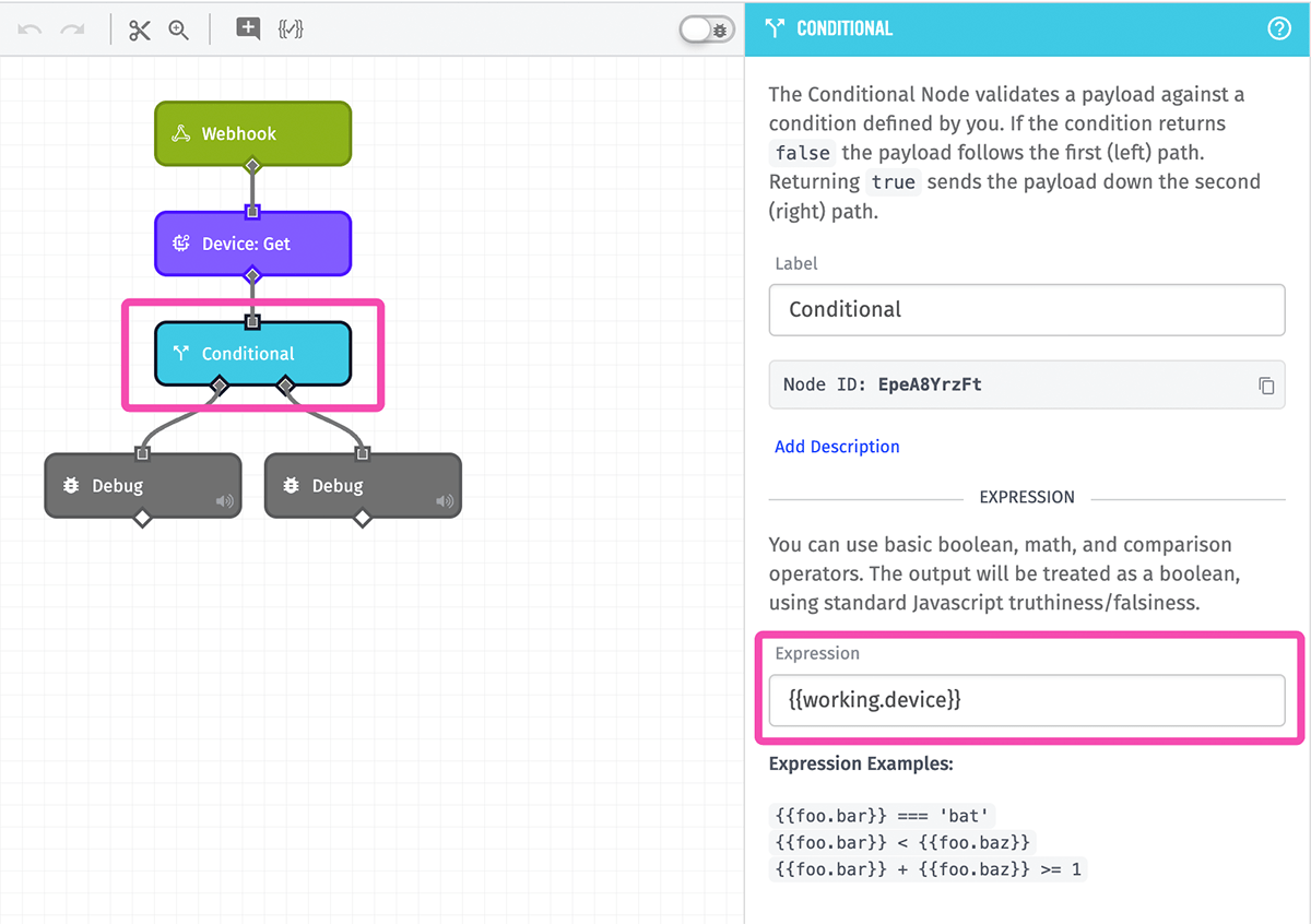 WEGnology Conditional Node