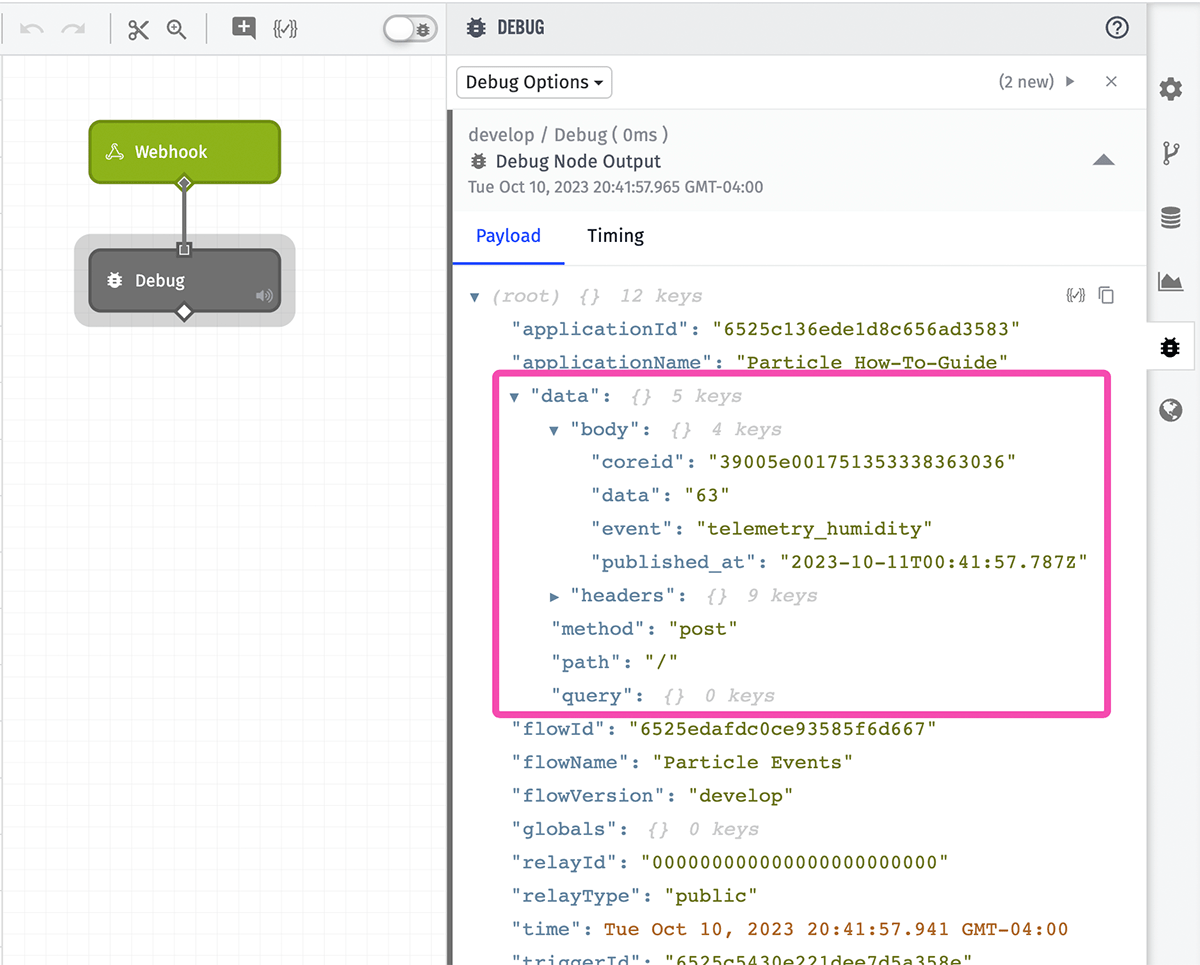 WEGnology Debug Panel