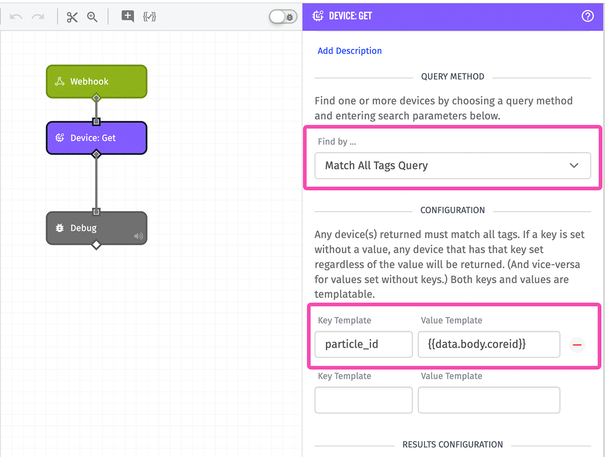 WEGnology Workflow Device Get Node