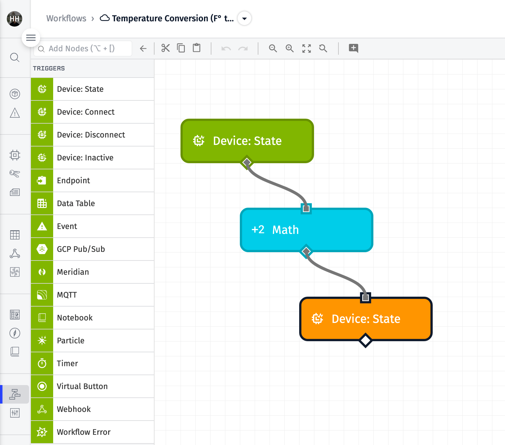 Device State Output Node