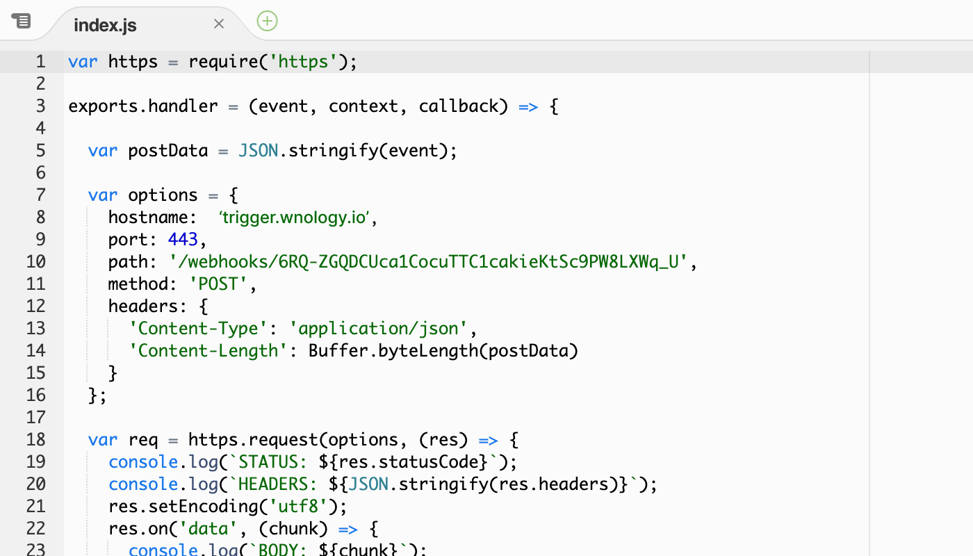 How To Send Device Telemetry Data From AWS Lambda to WEGnology