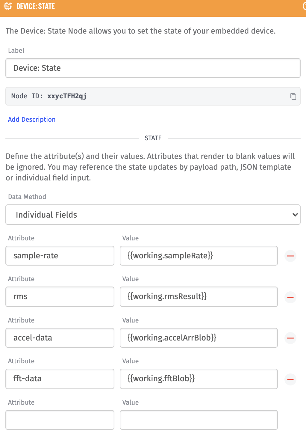 Device: State Node configuration