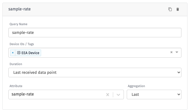 Custom HTML Block Sample Rate query configuration