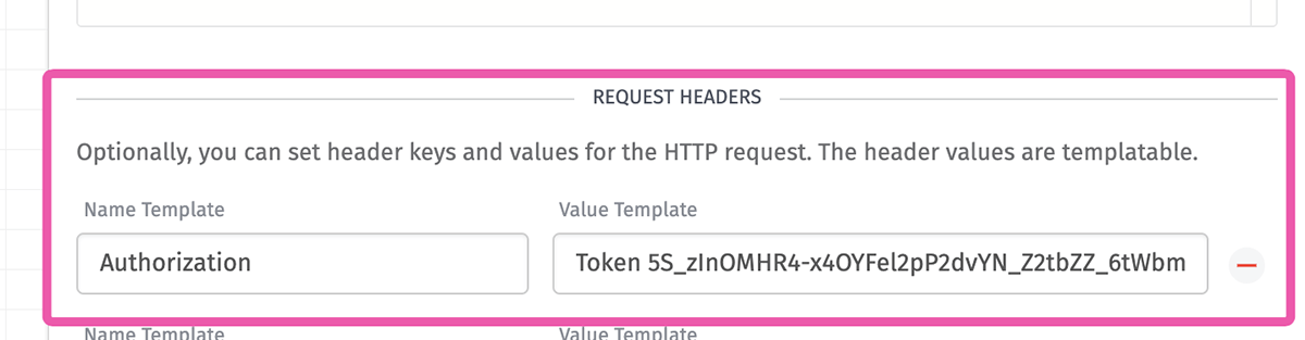 WEGnology HTTP Node authorization header information